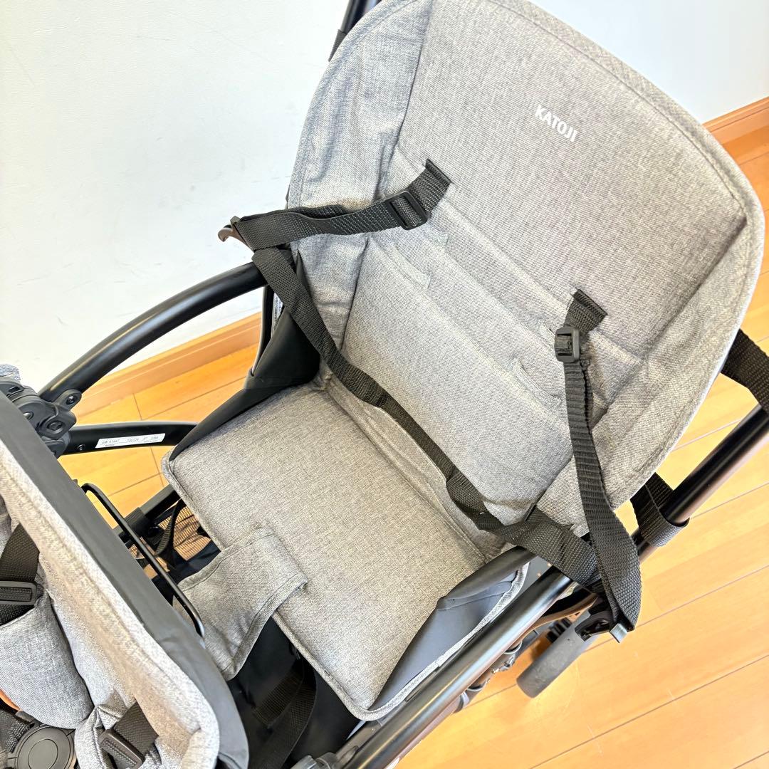 【美品•リアシート付属】KATOJI 2人乗りベビーカー 2-シーター ネクスト
