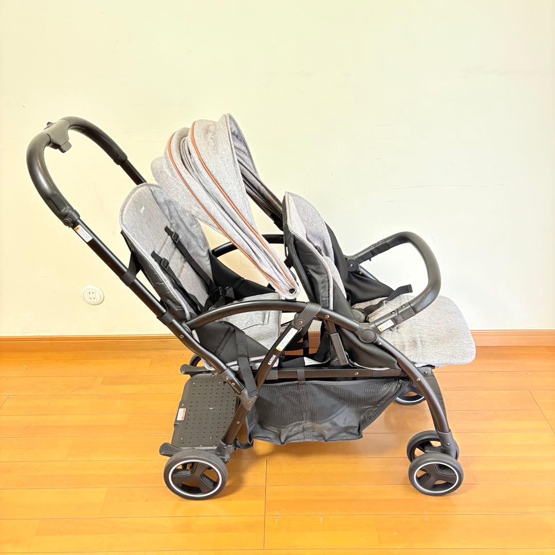 【美品•リアシート付属】KATOJI 2人乗りベビーカー 2-シーター ネクスト