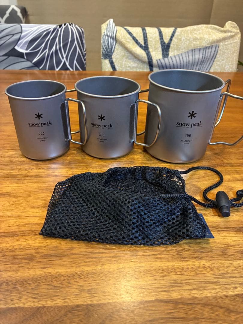  peak チタンマグカップセット 3個