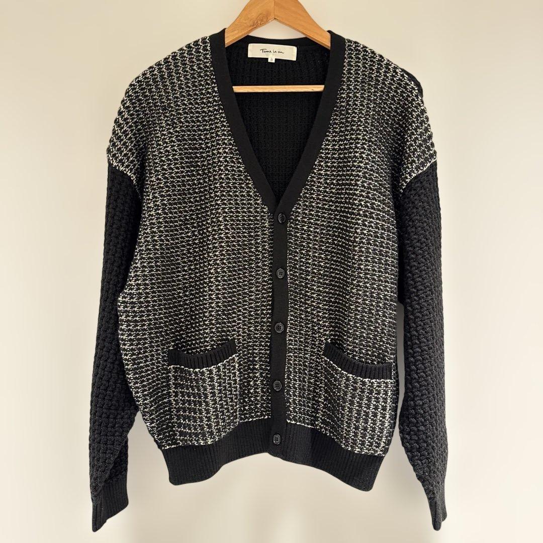 23AW NEWモデル【FRONT MIX BOX CARDIGAN】 サイズ0