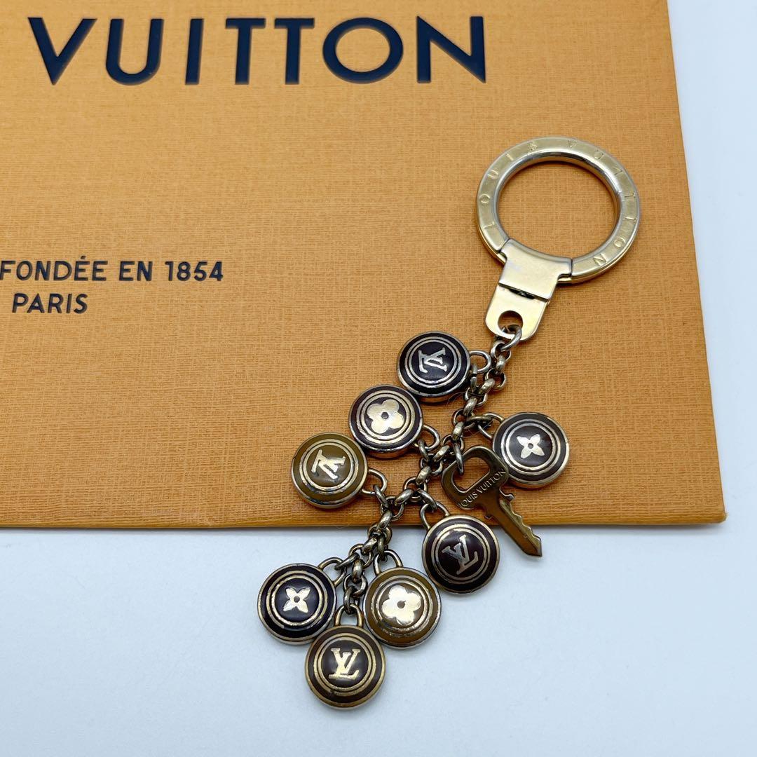 ルイヴィトン ポルトクレ バスティーユ キーホルダー キーチャーム ゴールド