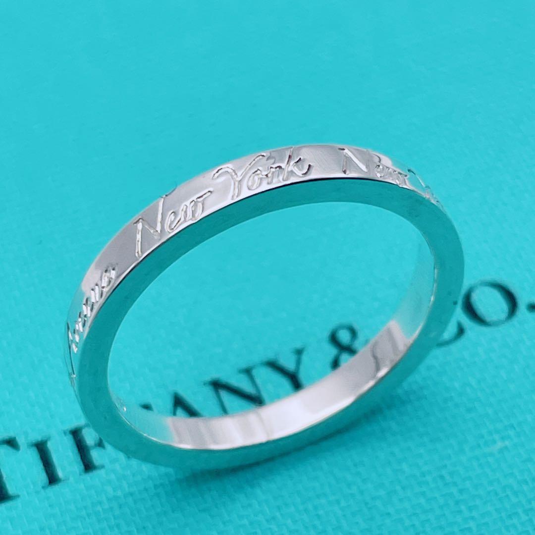 Tiffany & Co. リング　ナロー　ノーツ　17号　指輪　シルバー925