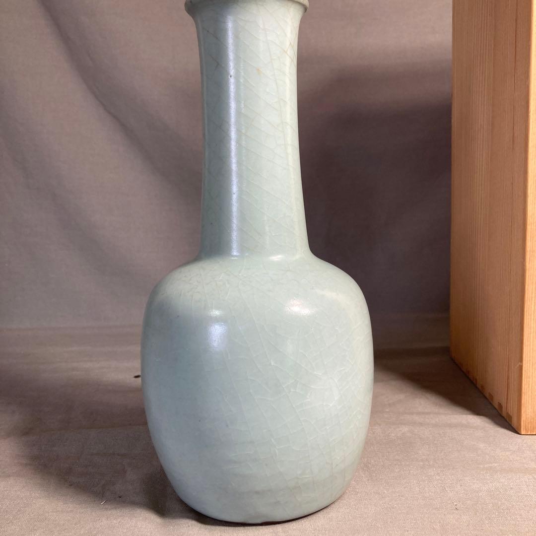 【中島宏】青磁の世界　中島ブルー　日本の名窯　人間国宝　中島宏作　青磁　花入