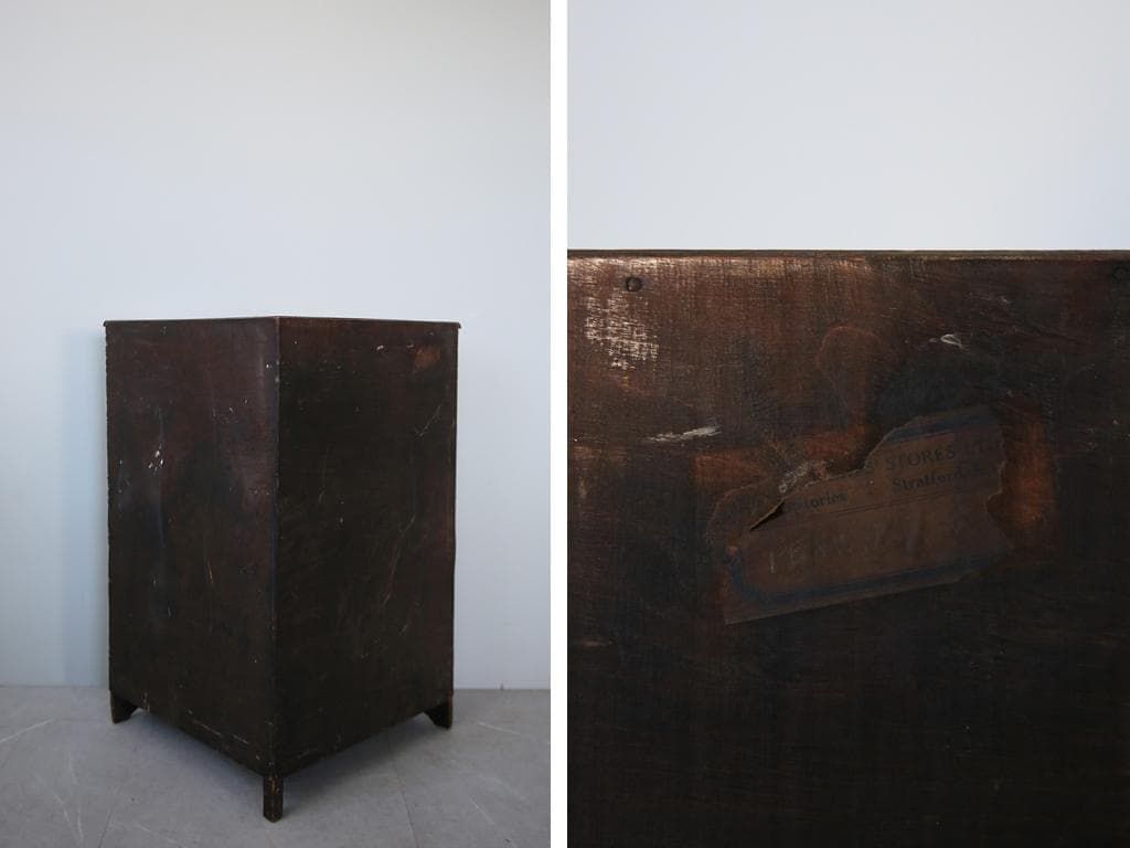 英国アンティーク木製ブックシェルフ/本棚/食器棚/飾り棚/ラック(92-139)