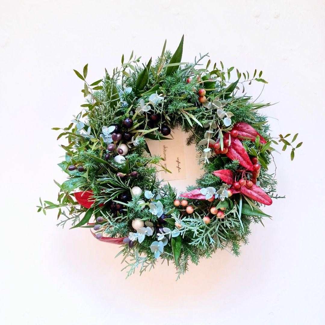 【魔女の棲む森 ～花は野にあるように～】ドライフラワー リース