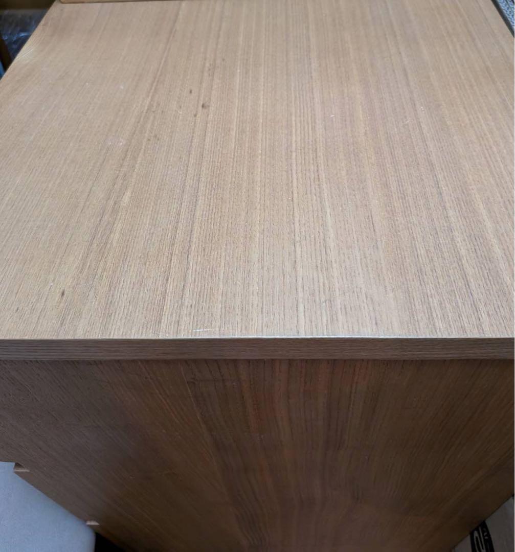 ■送料込■無印 木製チェスト タモ材 4段ワイド 衣類収納 廃盤 タンス 棚