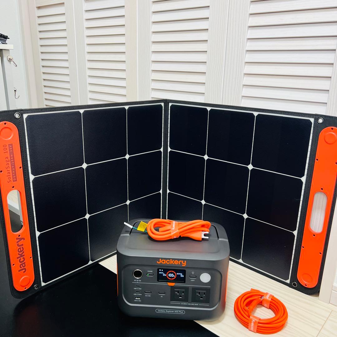 Jackery 600Plus パネルSolarSAGA100 5m延長ケーブル
