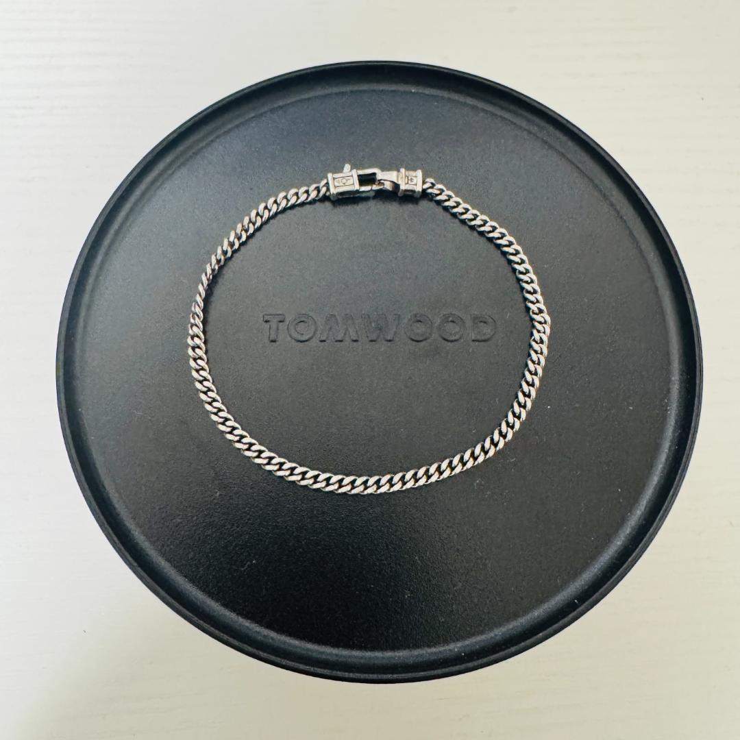 【箱付】TOMWOOD Curb Bracelet M SV925　7inch