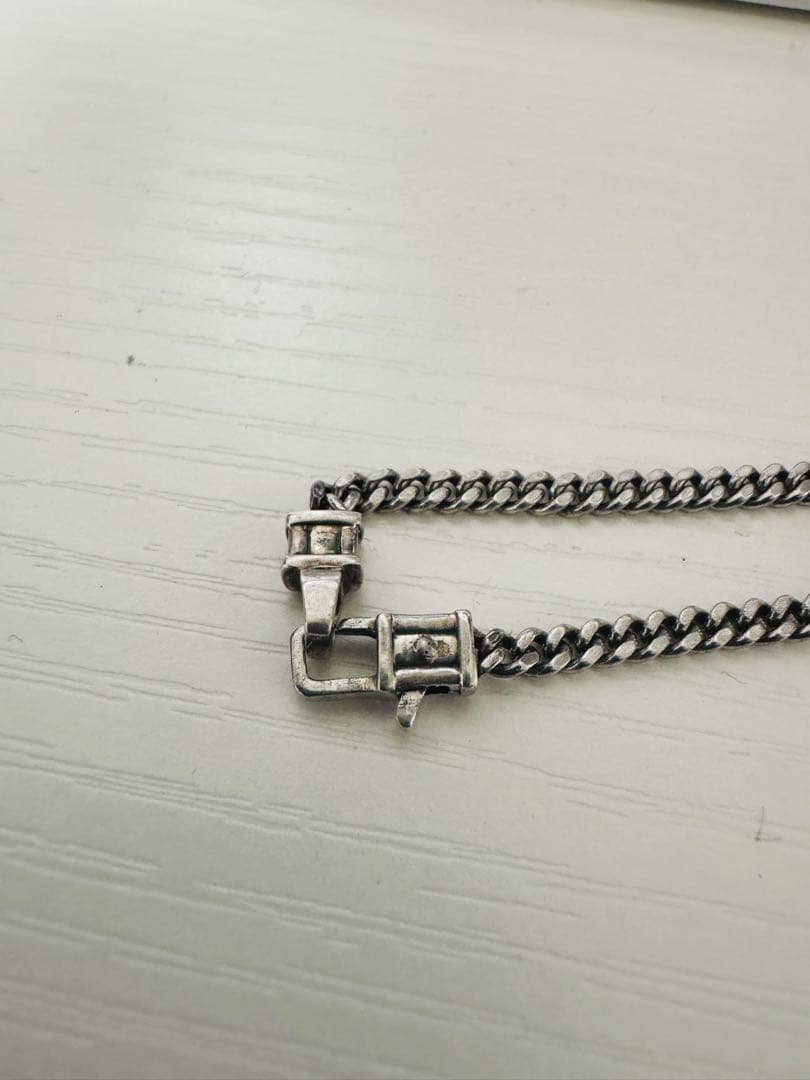 【箱付】TOMWOOD Curb Bracelet M SV925　7inch