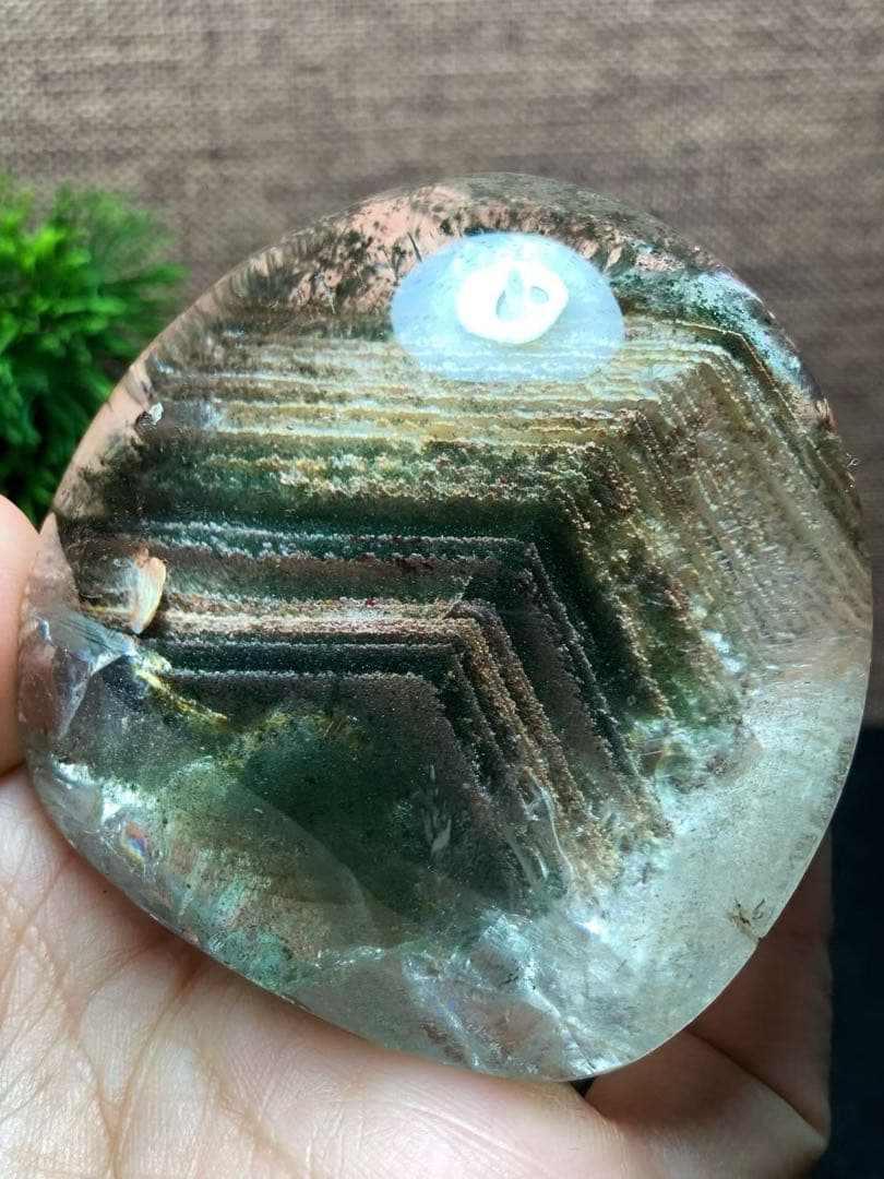 ⭐︎【天然】グリーン ガーデン クォーツ 置物 199g