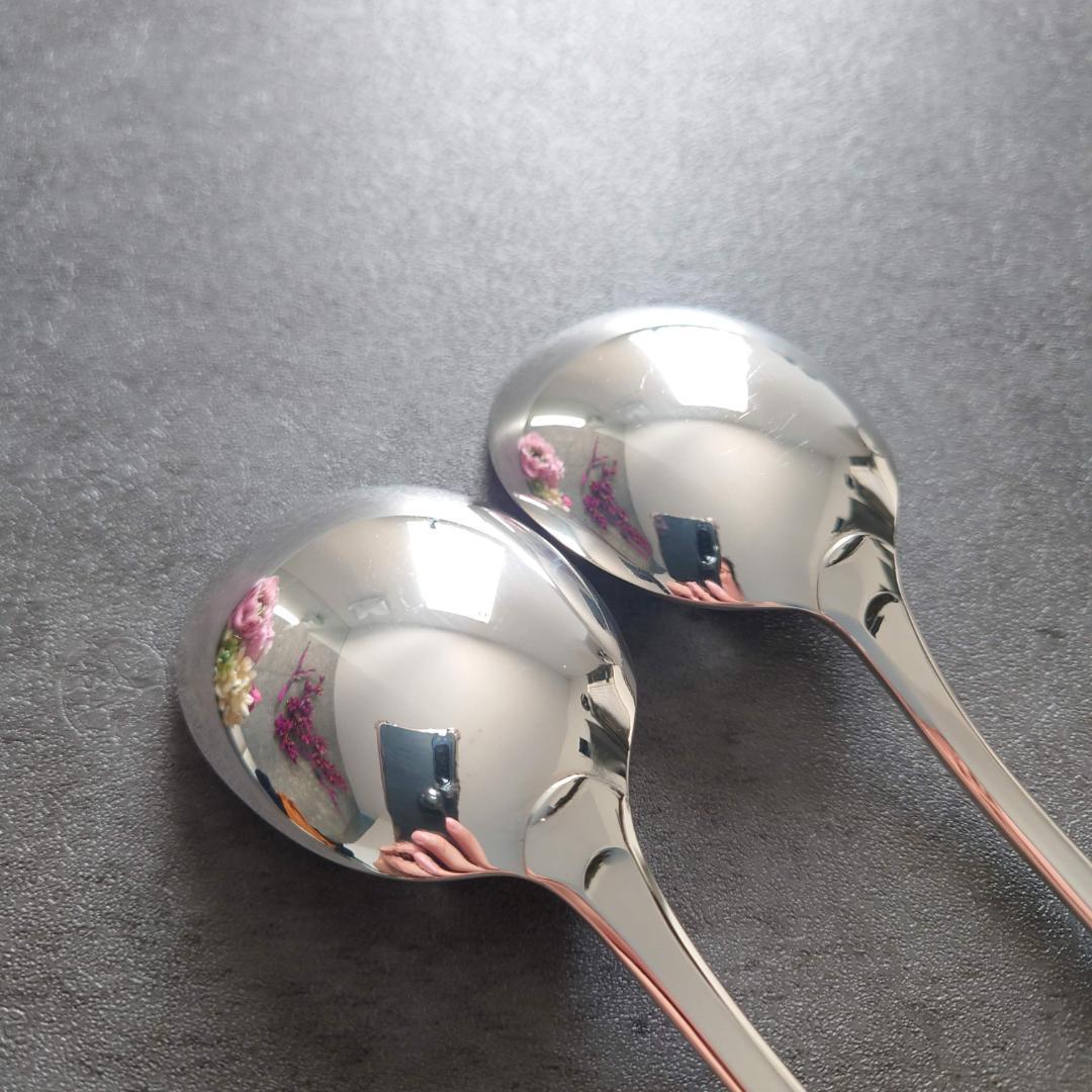 希少 美品 クリストフル クリュニー コンソメスプーン 2点
