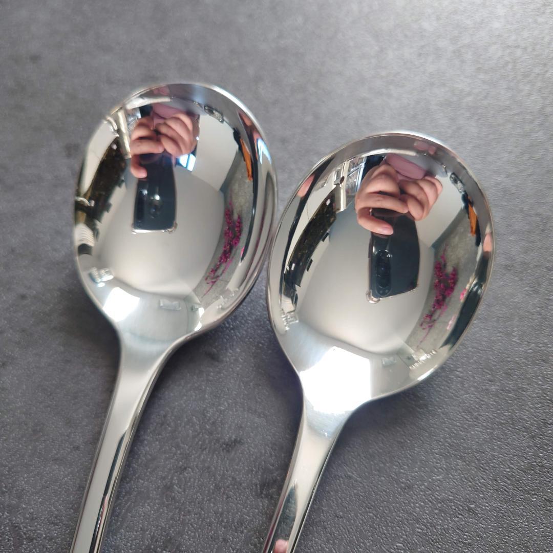 希少 美品 クリストフル クリュニー コンソメスプーン 2点
