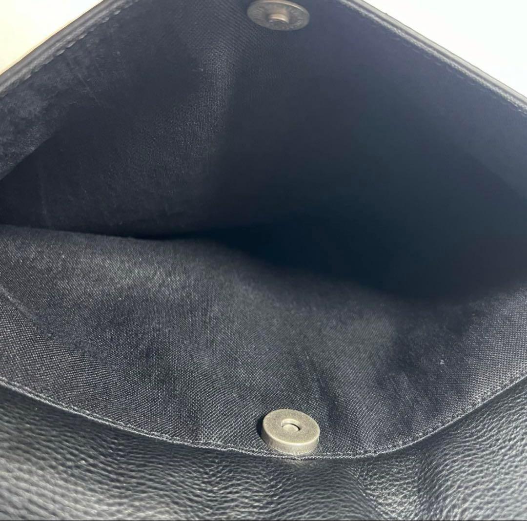 【極美品】agnes b. レザーバッグ　ニュースボーイ