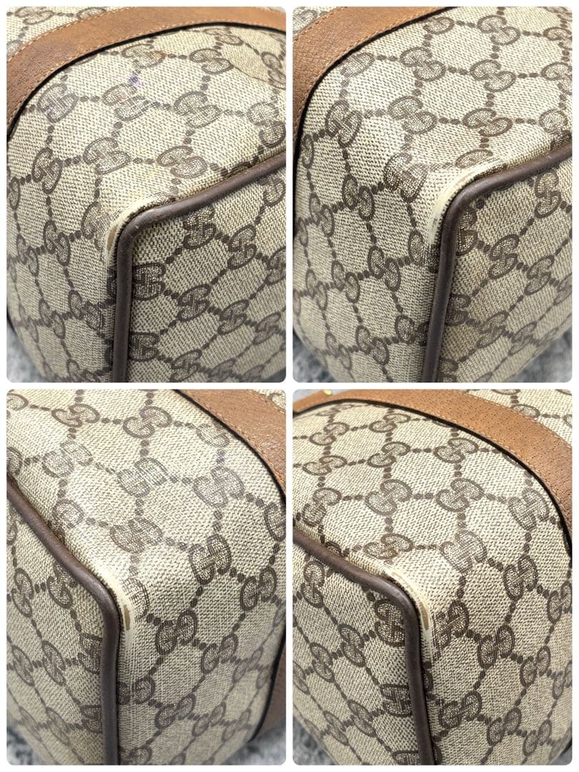 ✨希少✨GUCCI シェリーライン GG ボストンバッグ ハンド レザー ロゴ
