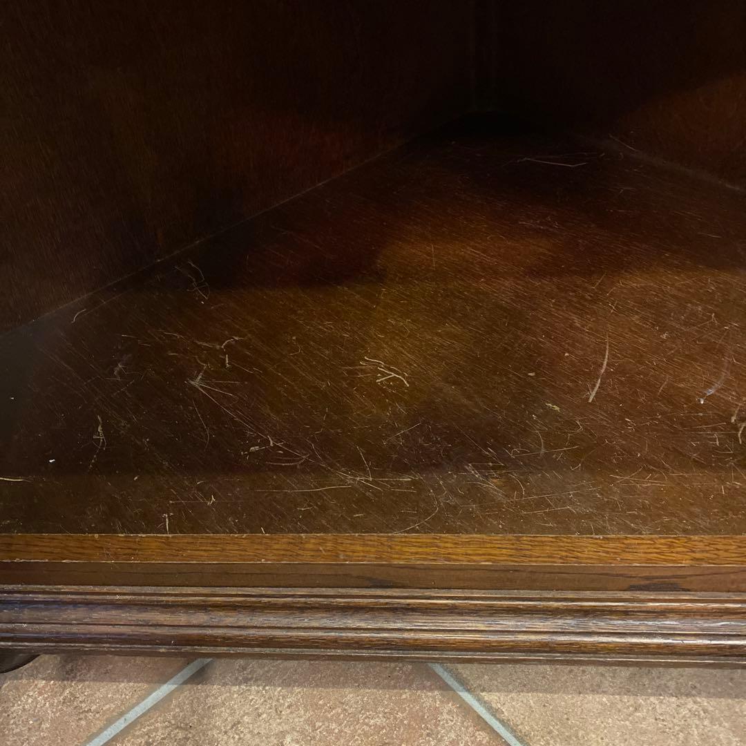 【コーナーテレビボード】　アンティーク　キャビネット　　　　　天然木ヨーロピアン