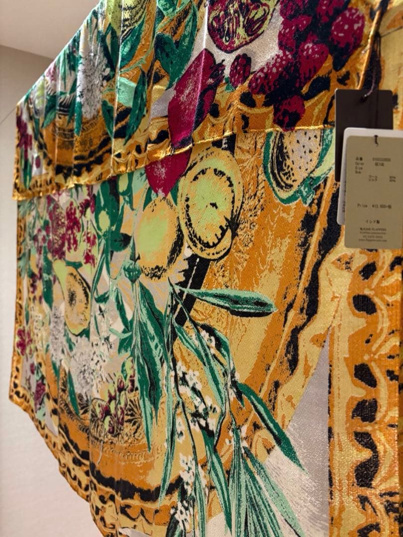 12/14限定【新品】manipuri マニプリ＊大判 シルク混ウールストール