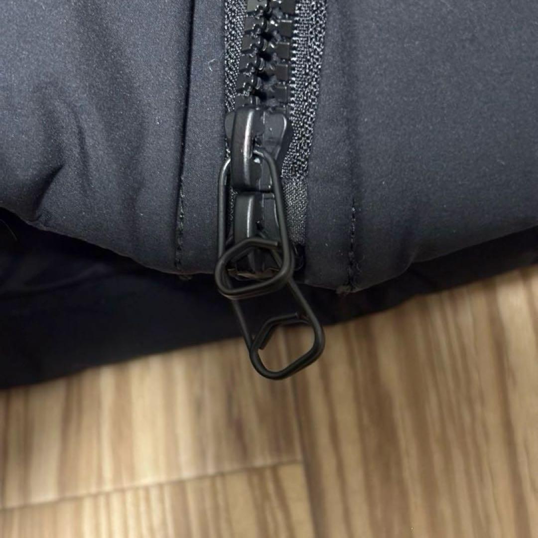 DANTON ホワイトグース ダウンジャケット スクエアキルト ブラック