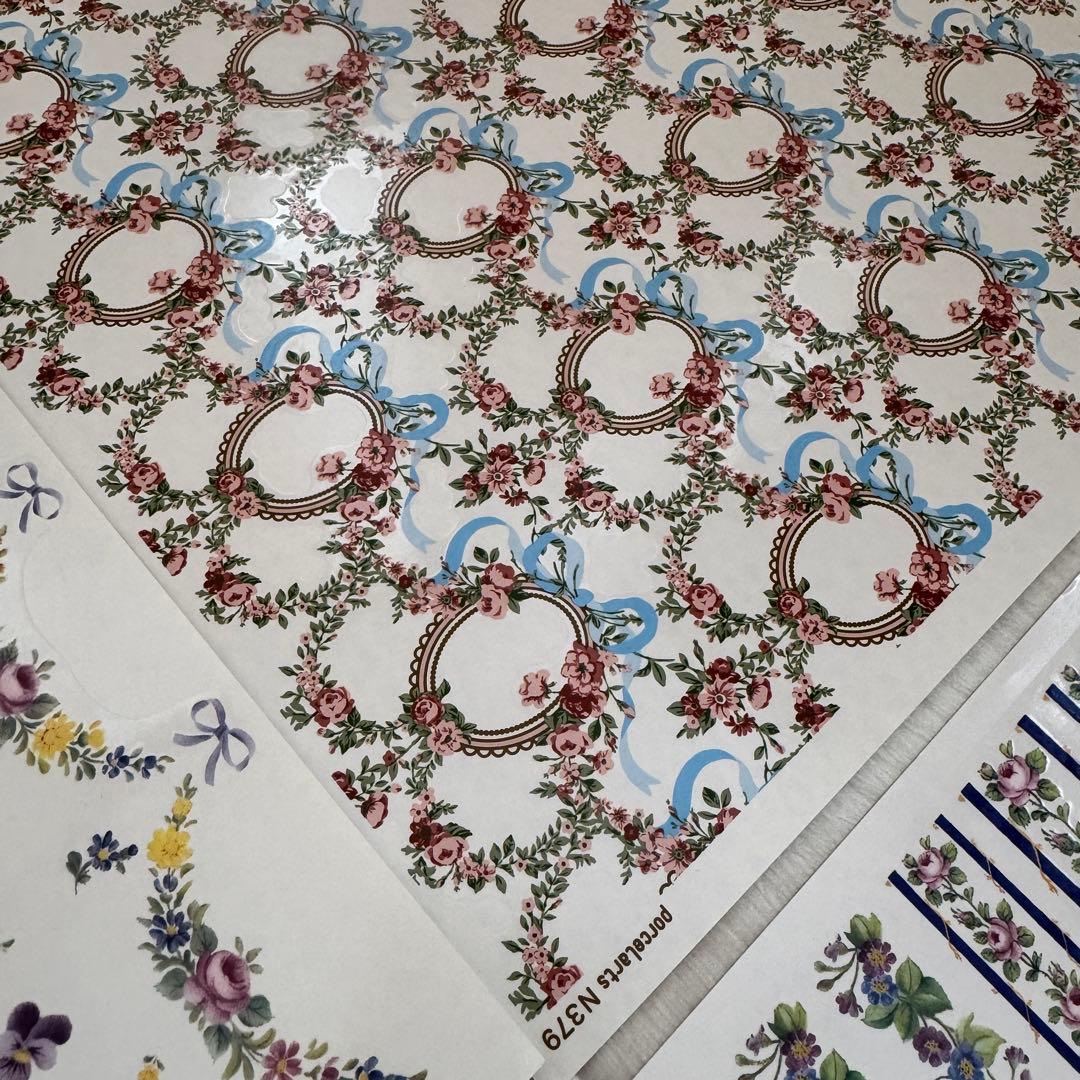 13ヴォーグ社 ポーセラーツ用転写紙 6枚セット