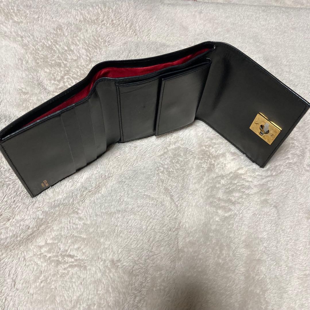 【オールド】CELINE ガンチーニ　レザー財布