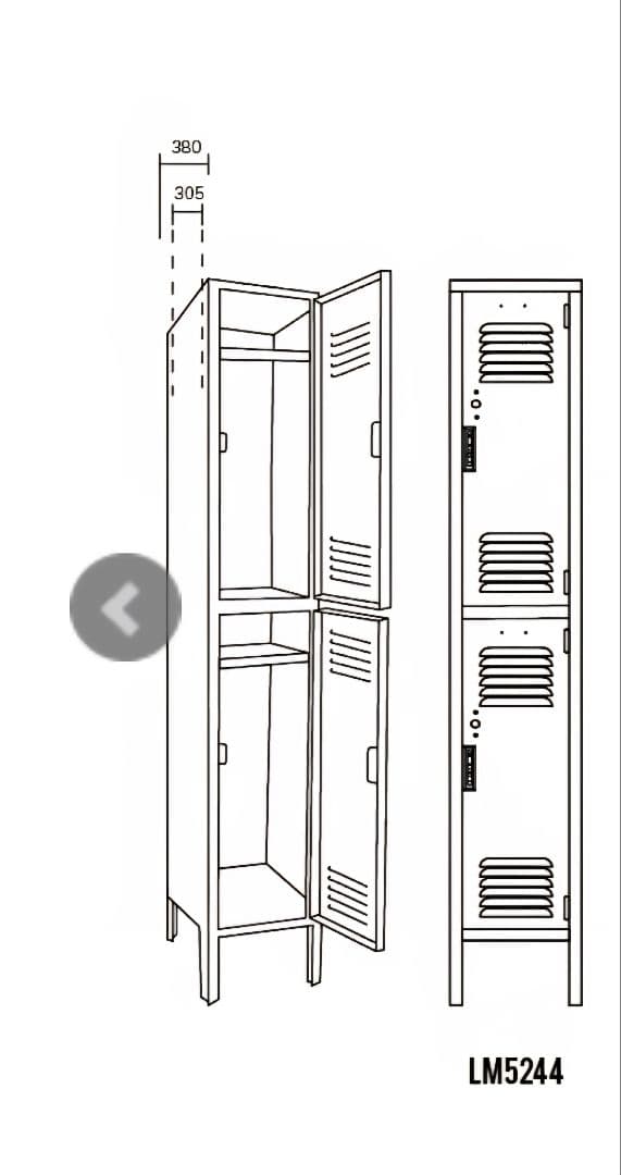 LYONリオン ロッカー2段　パシフィックファー二チャー　収納