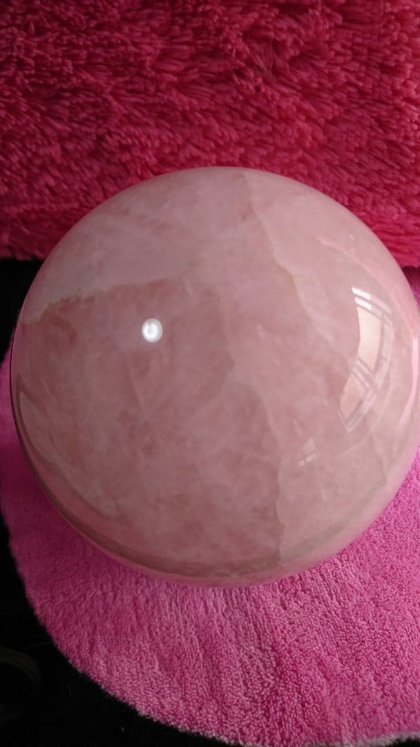 ローズクォーツ 玉台付