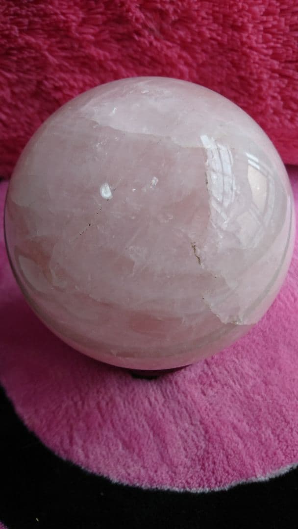ローズクォーツ 玉台付