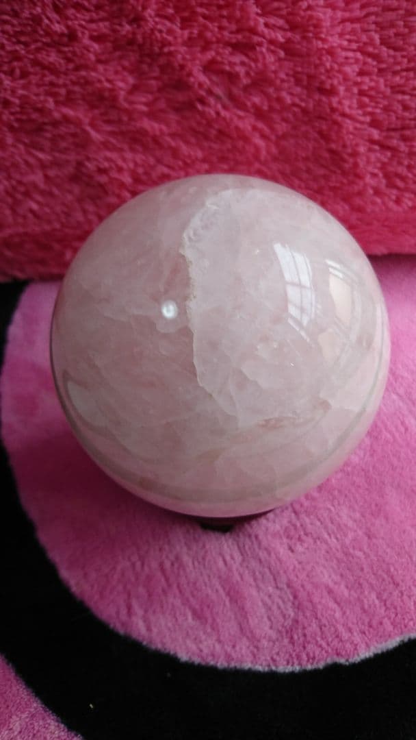 ローズクォーツ 玉台付