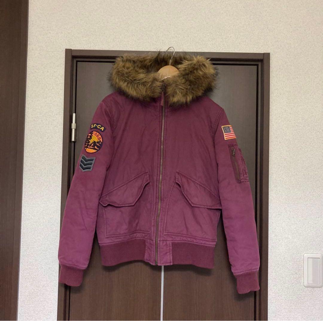 GAP ギャップ N-2B フライトジャケット バーガンディー S