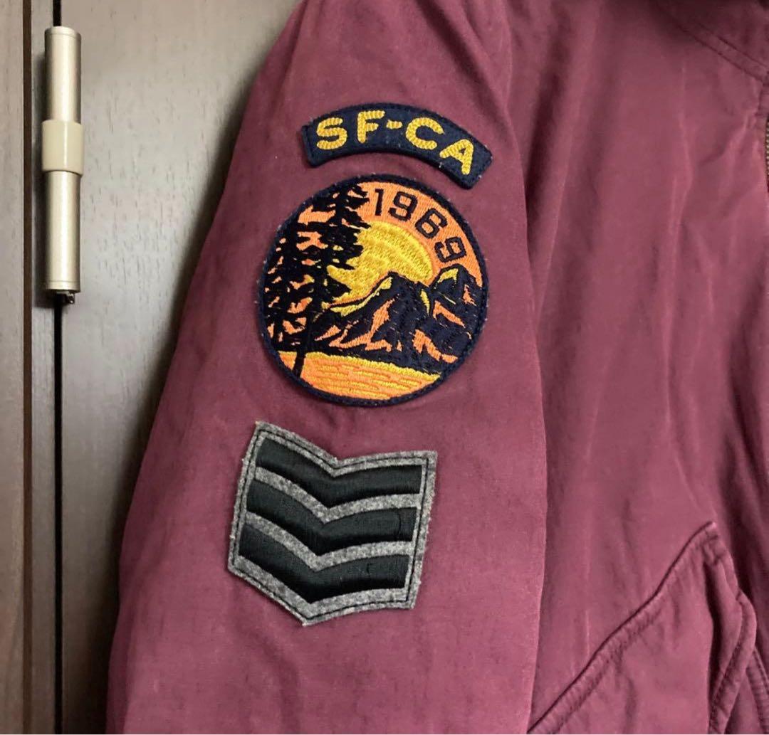 GAP ギャップ N-2B フライトジャケット バーガンディー S