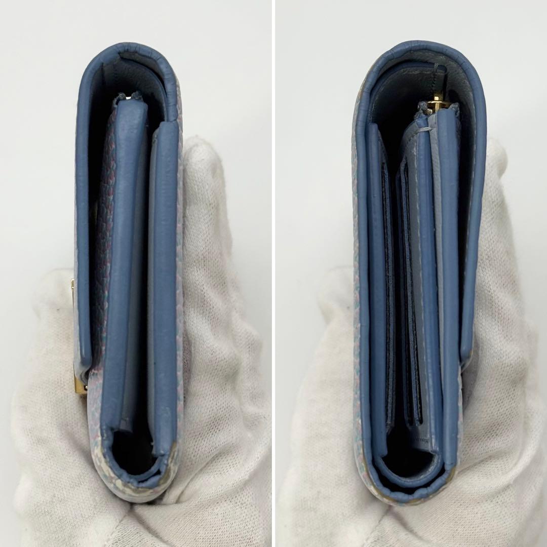 美品 希少✨ルイヴィトン カプシーヌコンパクト 三つ折り財布 サマースターダスト