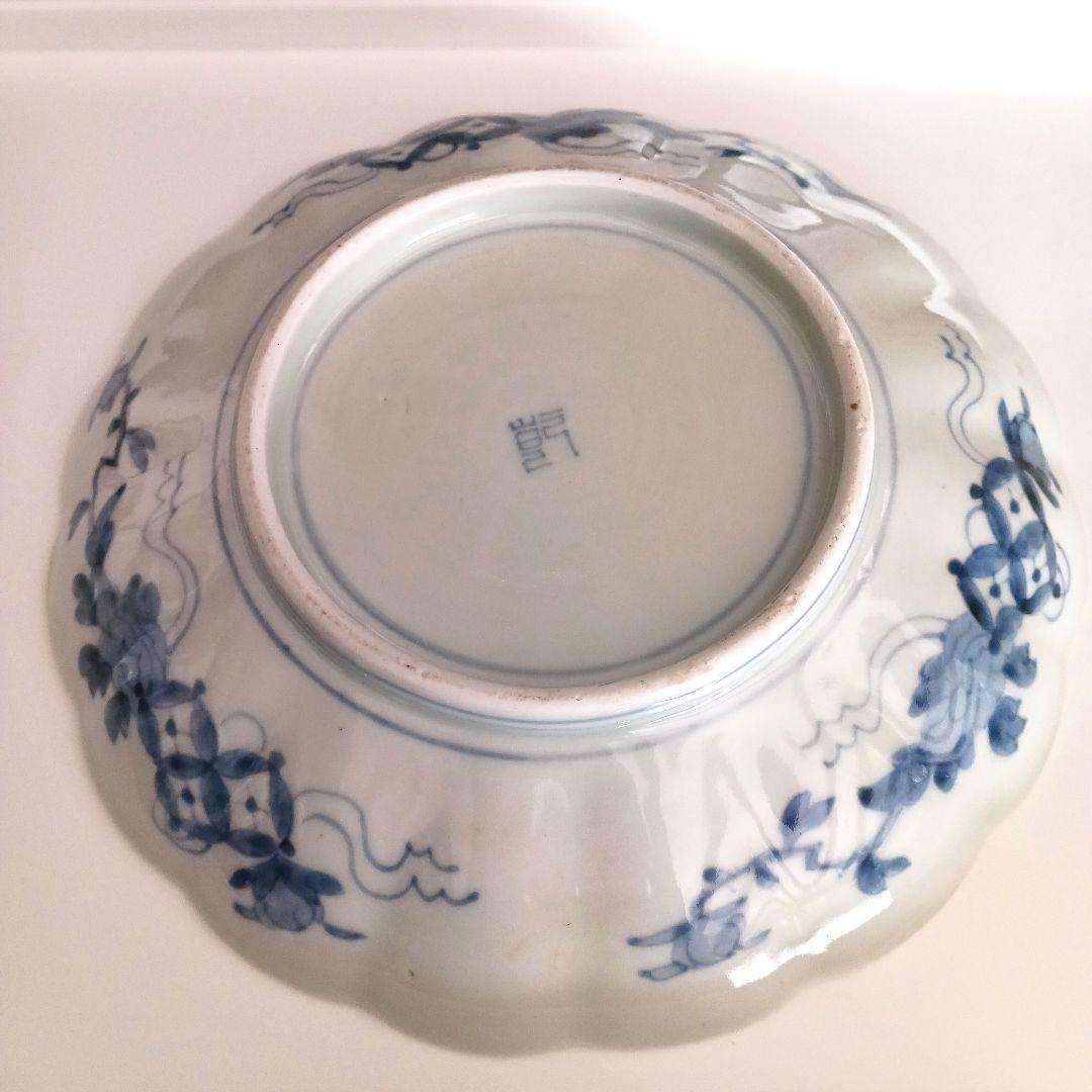古伊万里　菊文皿　22センチ
