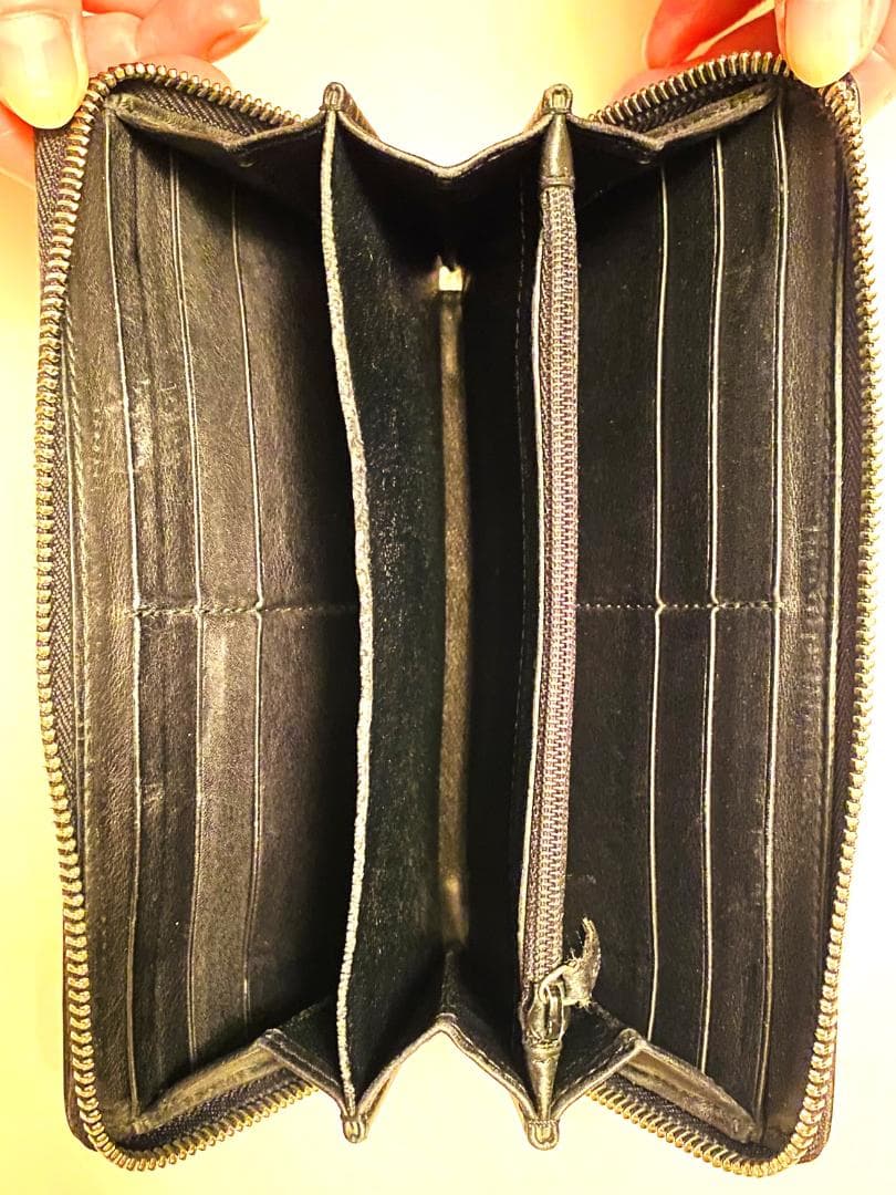 GUCCI GGパターン ブラックレザー 財布