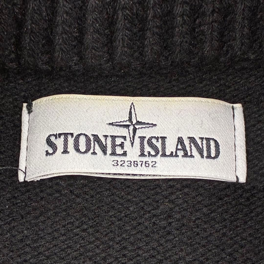 STONE  ハイネック ウール カーディガン ニット ブラック