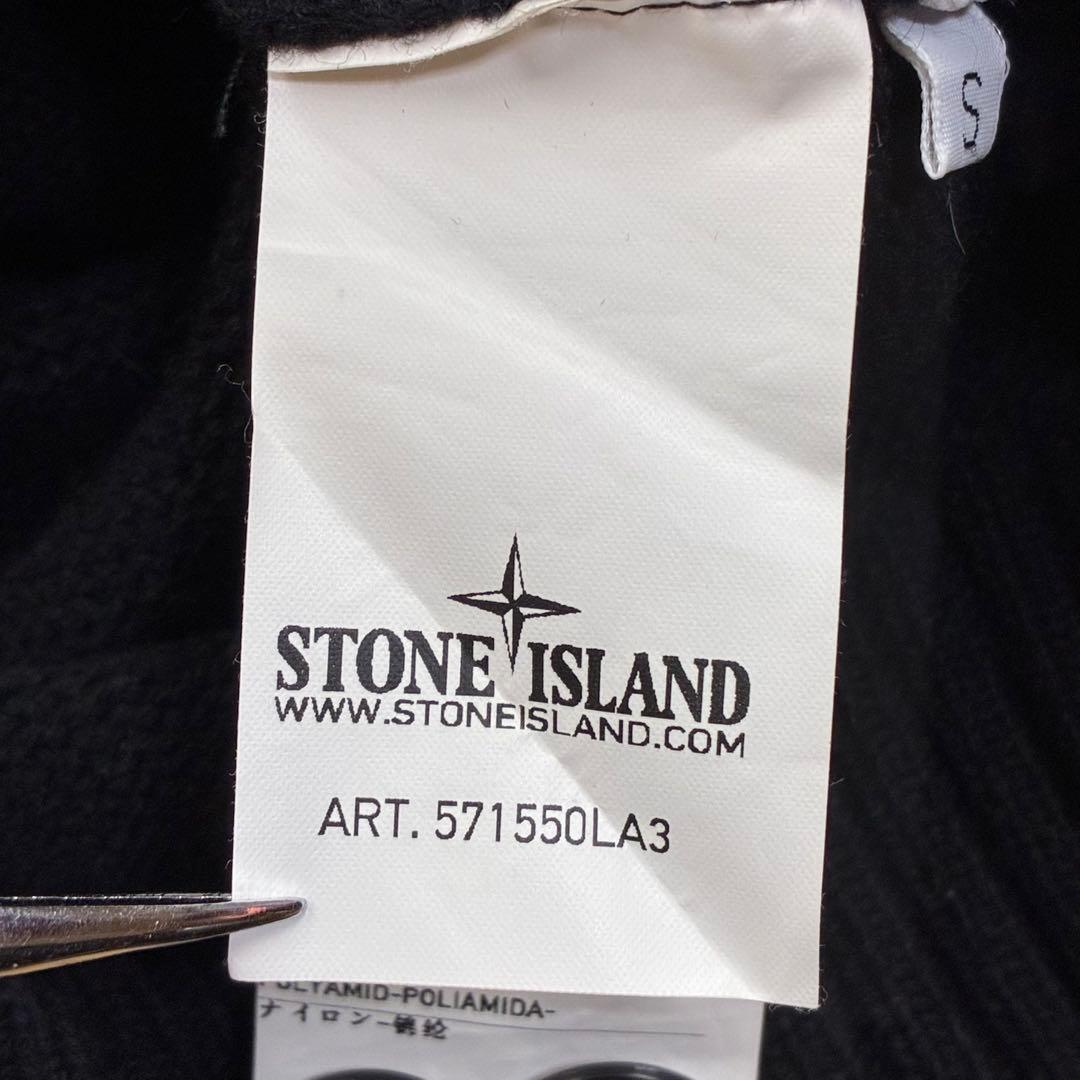 STONE  ハイネック ウール カーディガン ニット ブラック