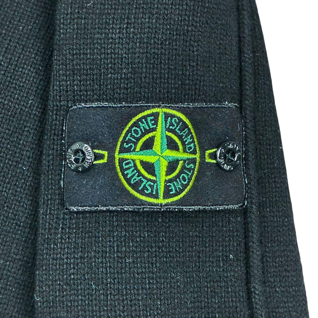 STONE  ハイネック ウール カーディガン ニット ブラック