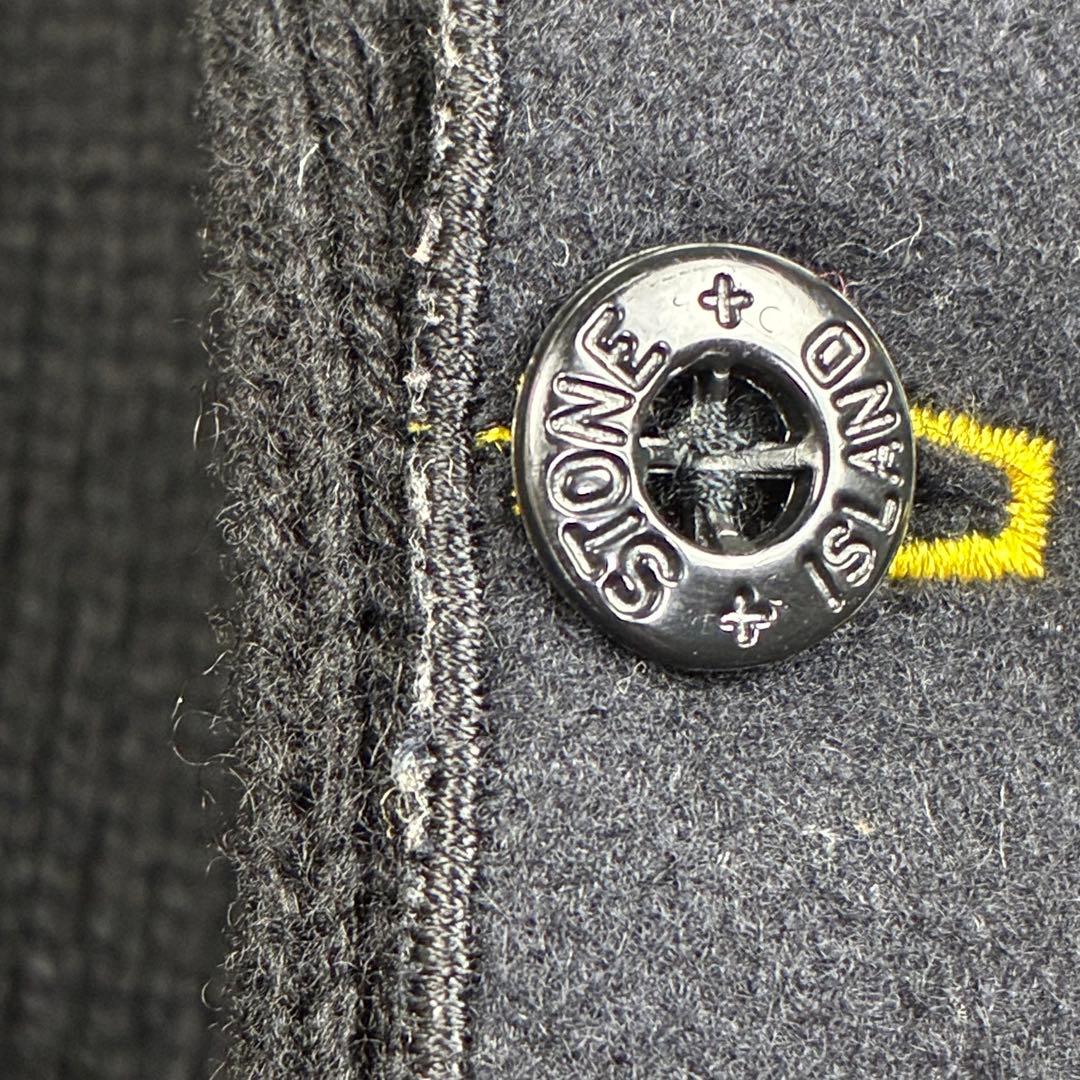 STONE  ハイネック ウール カーディガン ニット ブラック