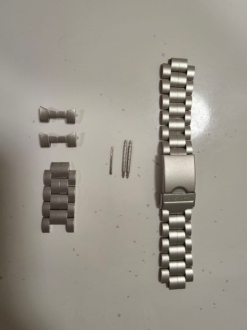 ハミルトン カーキフィールド メカニカル 38mm用　純正メタルブレスレット一式