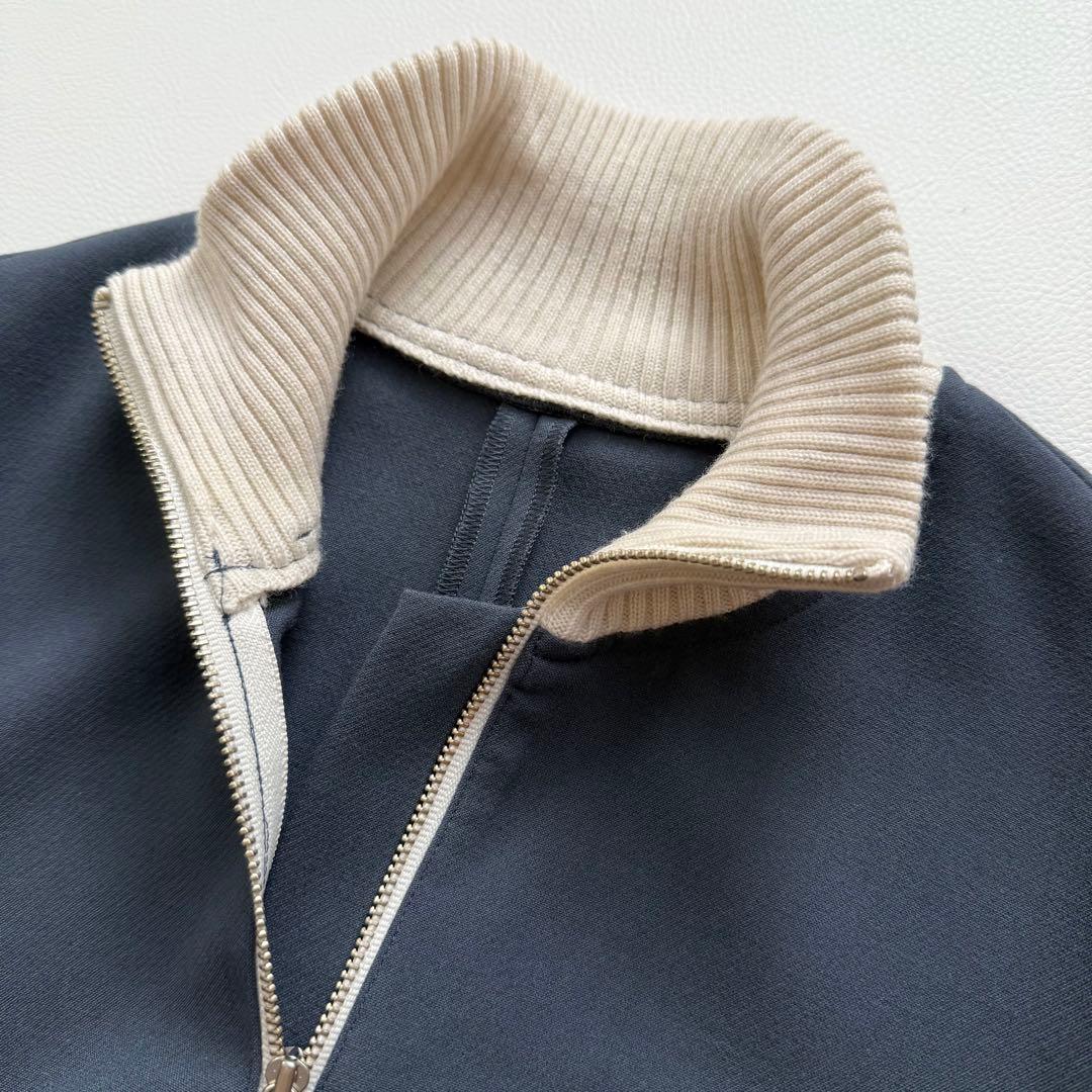 希少✨2022年✨エンフォルド　オールインワン　リブニット　ハイネック　異素材