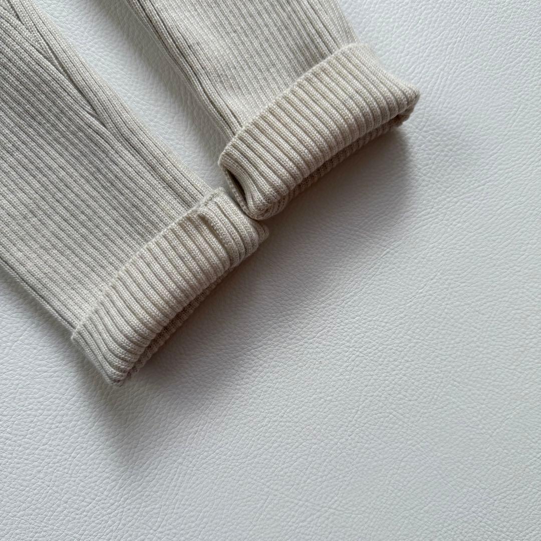 希少✨2022年✨エンフォルド　オールインワン　リブニット　ハイネック　異素材