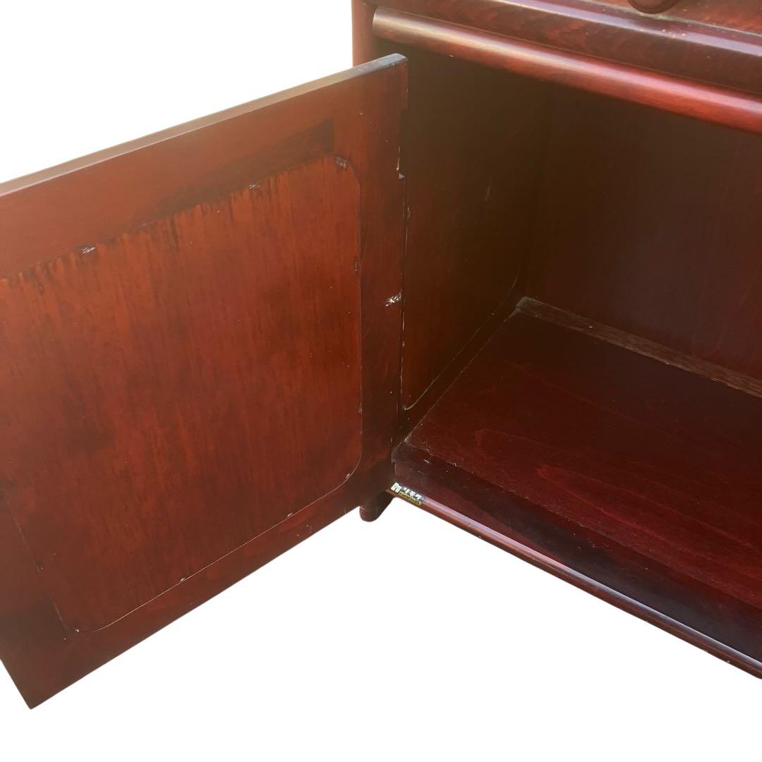 オールドカリモク　キャビネット　昭和レトロ 電話台 花台 古家具　FAX台