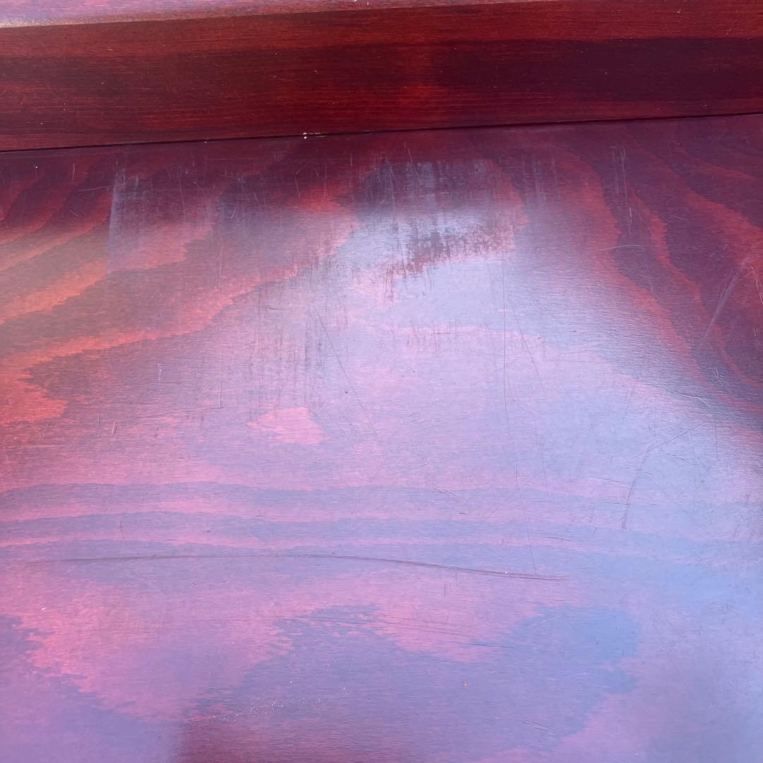 オールドカリモク　キャビネット　昭和レトロ 電話台 花台 古家具　FAX台