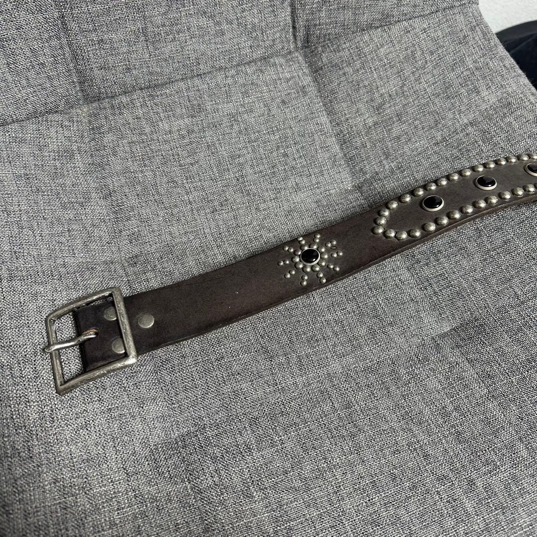 Hawk Company レザーベルト スタッズ アメカジ バイカー