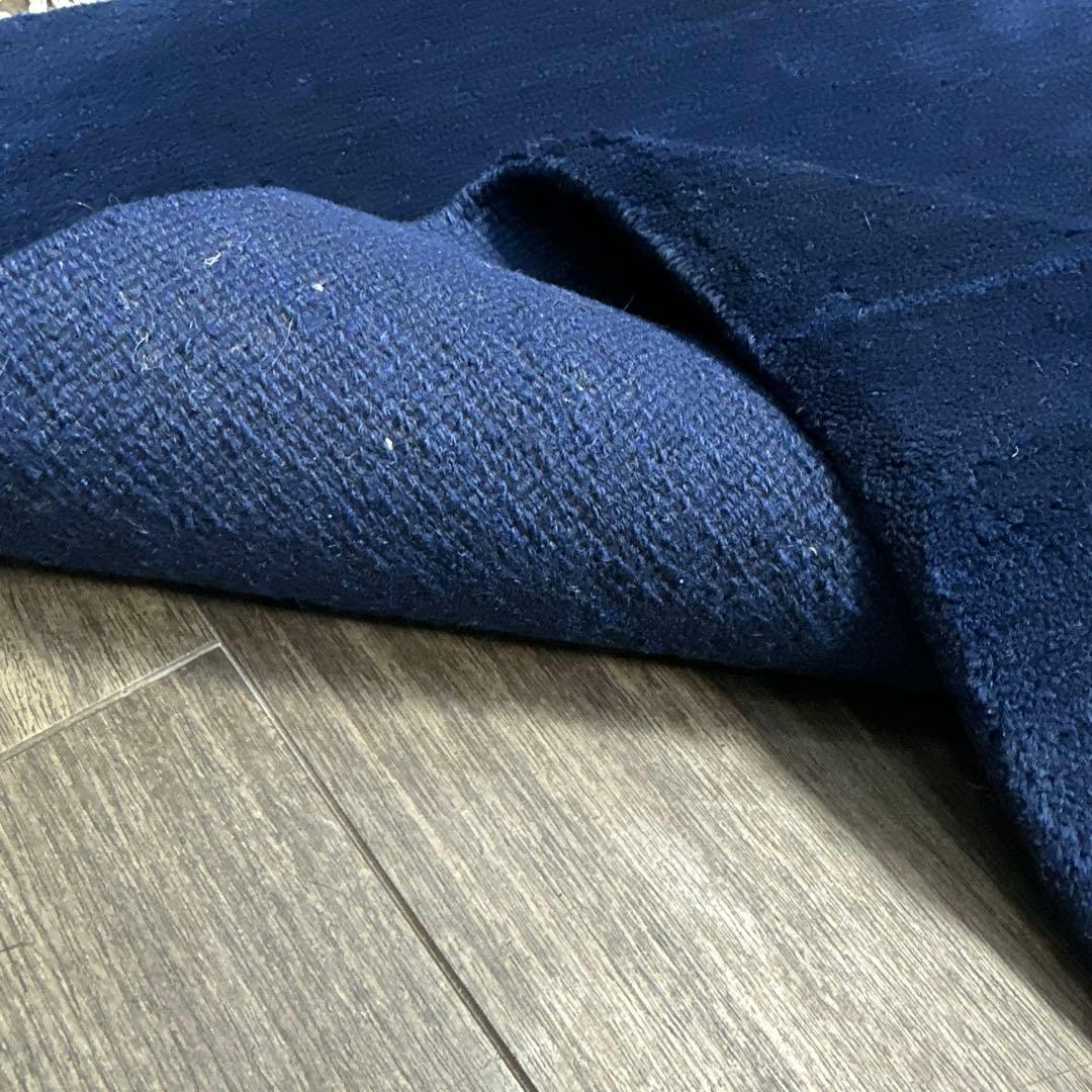 80cmx83cmチベット手織り絨毯ヴィンテージ ラグ