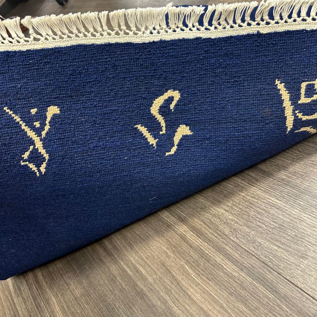 80cmx83cmチベット手織り絨毯ヴィンテージ ラグ