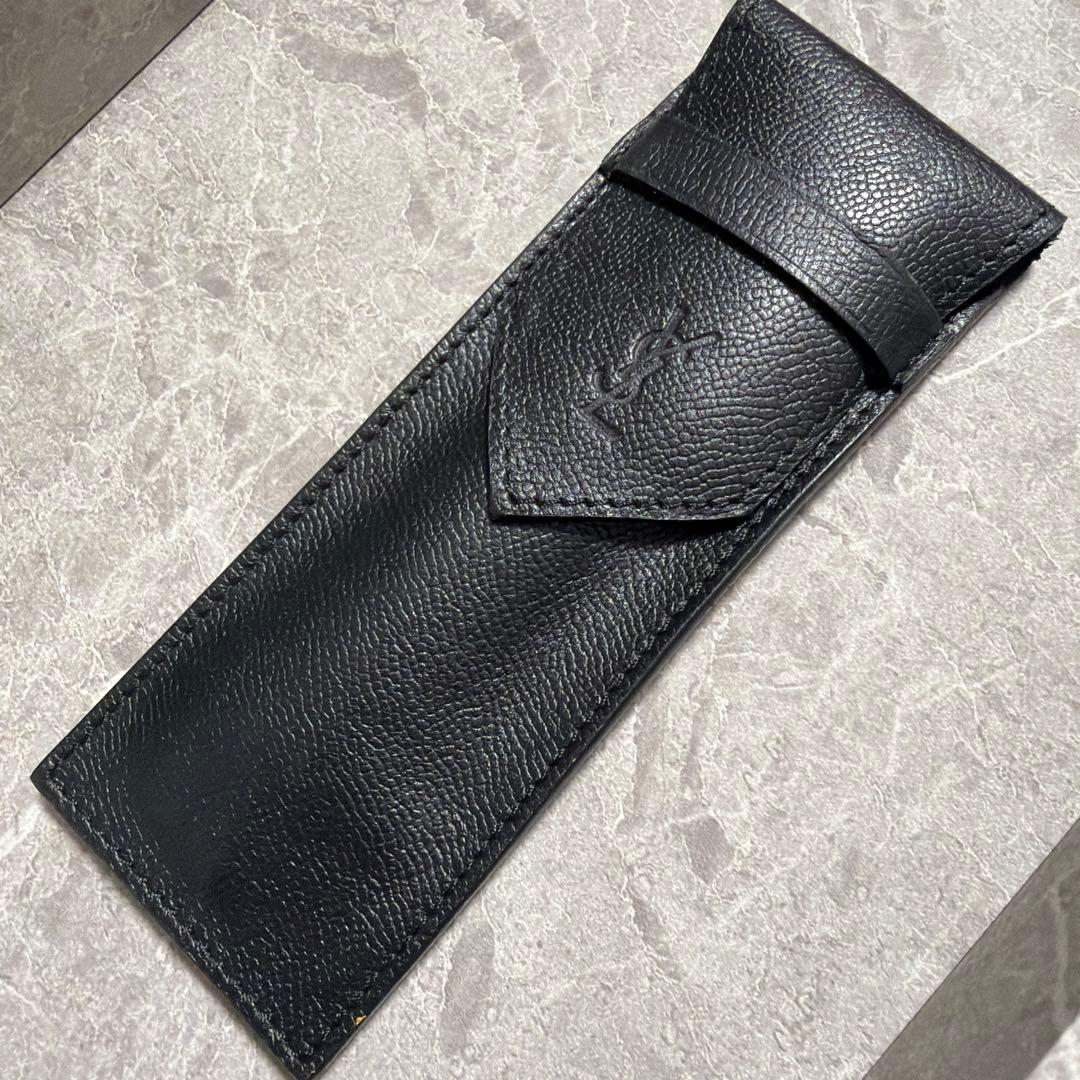 【希少】イヴサンローラン 筆記具セット マーブルグリーン 金彩 ケース付 レア