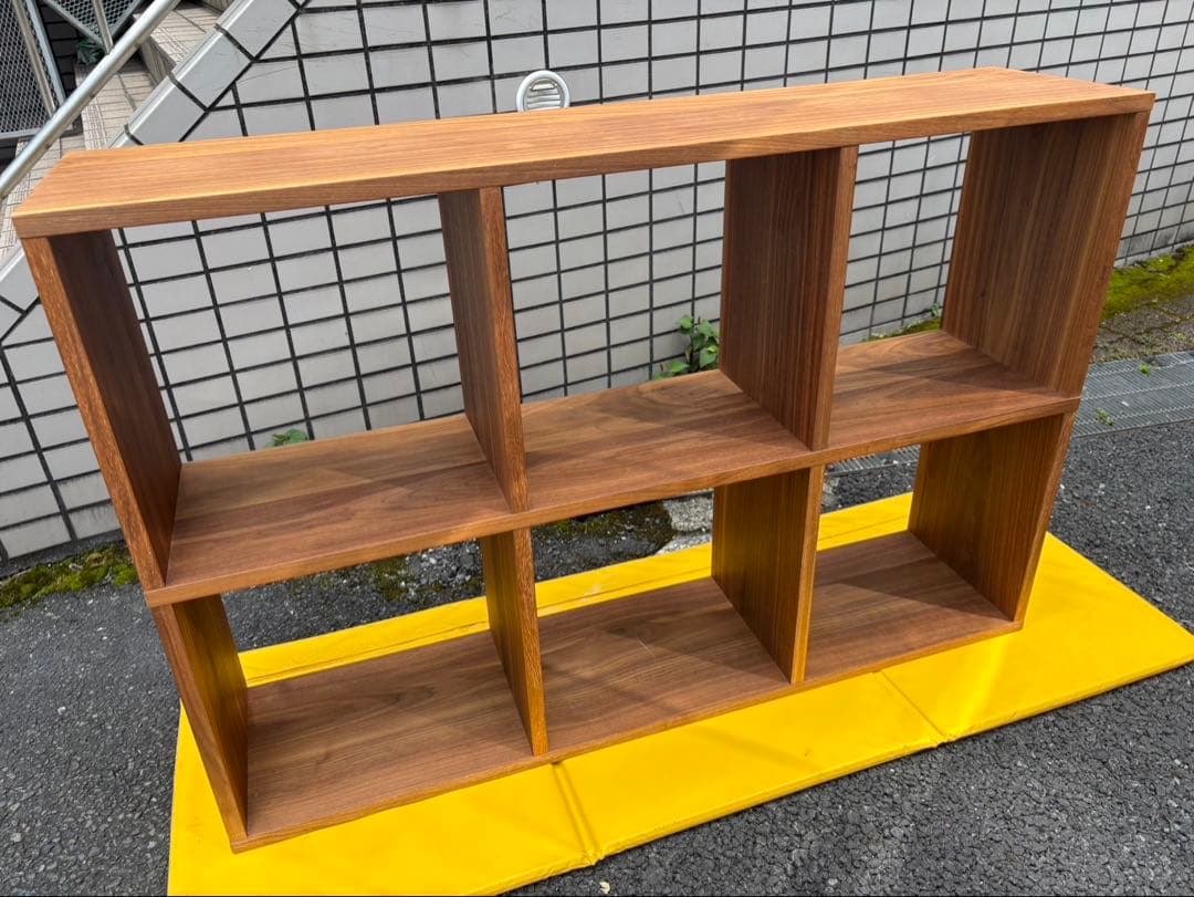 無印　スタッキングシェルフ　ウォールナット