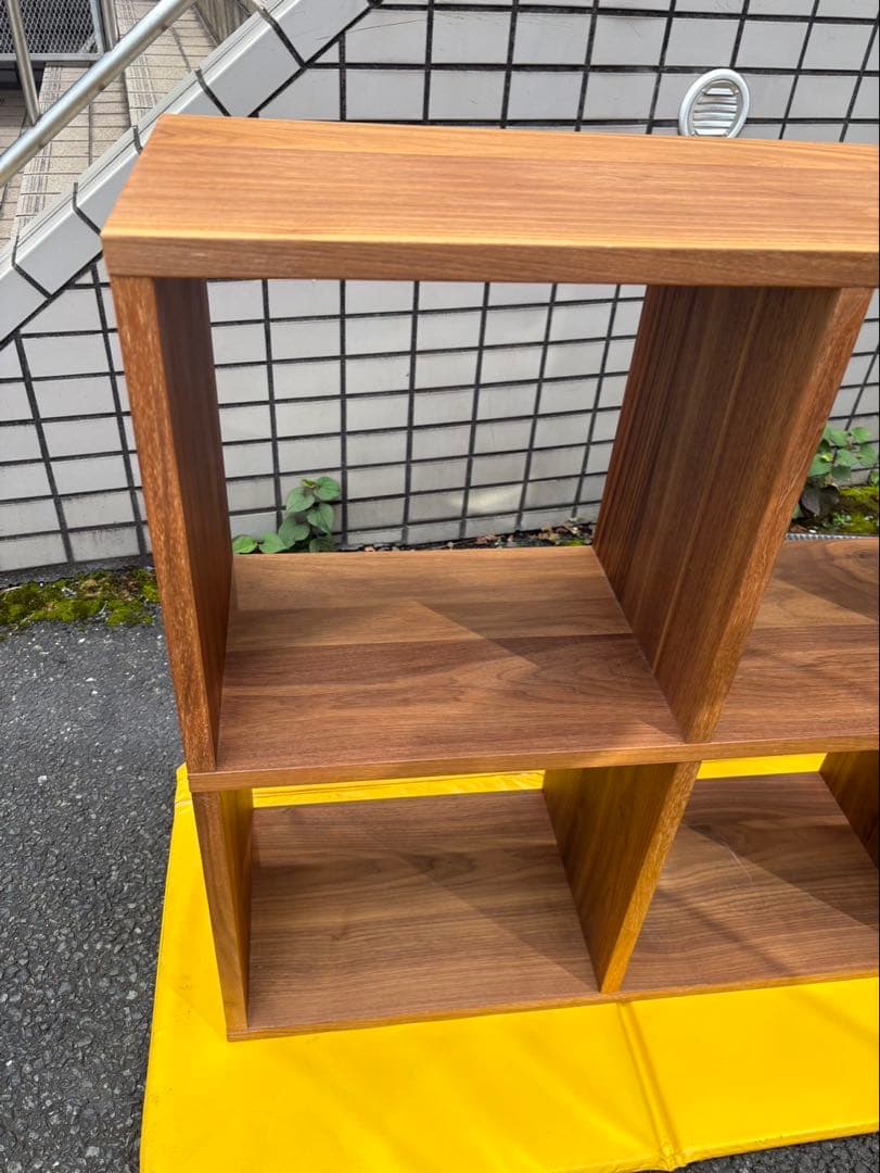無印　スタッキングシェルフ　ウォールナット