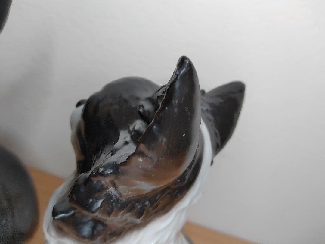 2匹の仲良しチワワ dearDg チワワ 陶器製 チワワ置物