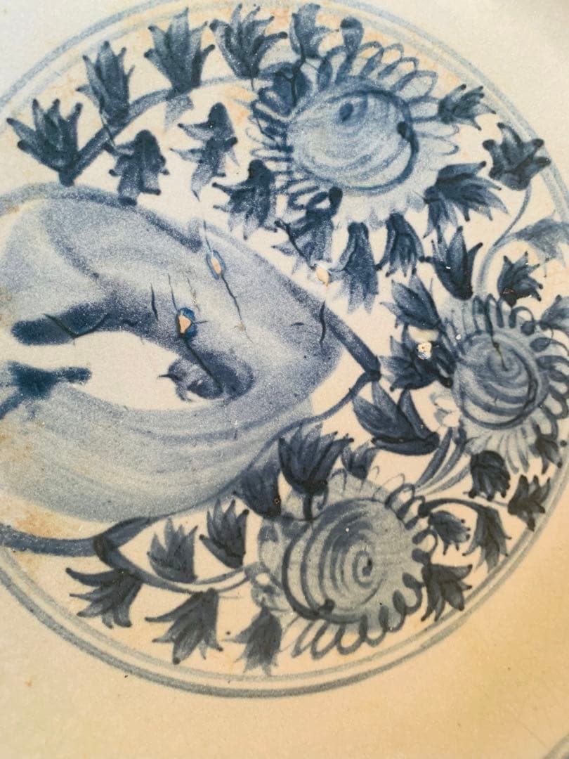 中国明時代中早期染付大皿