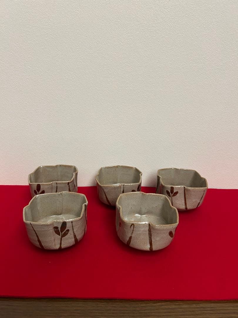 13代太郎右衛門作　絵唐津　五客